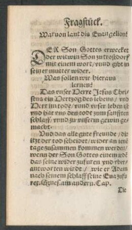 Fragstück.