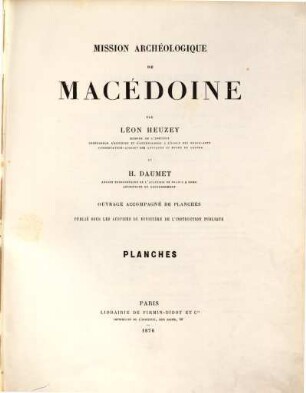 Mission archéologique de Macédoine : ouvrage accompagné de planches, [2]