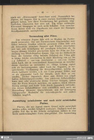 Verwendung alter Films