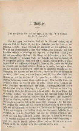 287[279]-298[290] Das kirchliche Unionsbedürfniß im deutschen Reiche