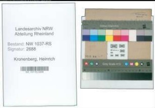 Entnazifizierung Heinrich Kronenberg , geb. 29.10.1906 (Polizeibeamter)