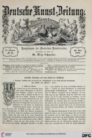 Nr. 22 (30. Mai 1869)