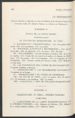 La preparación