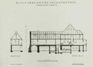 Zschopauthal, Blaufarbenwerk, Rekonstr., 1954