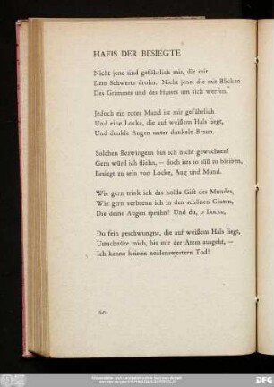 Hafis Der Besiegte