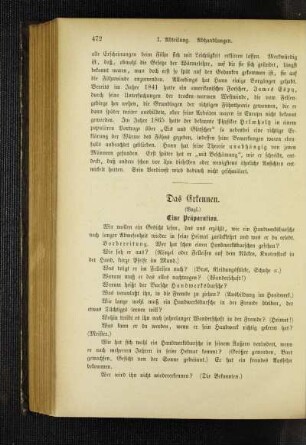 ¬Das¬ Erkennen : eine Präparation