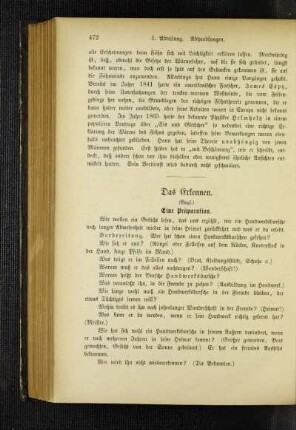 ¬Das¬ Erkennen : eine Präparation