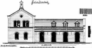 Bronnbach (Tauber): Empfangsgebäude Bahnansicht