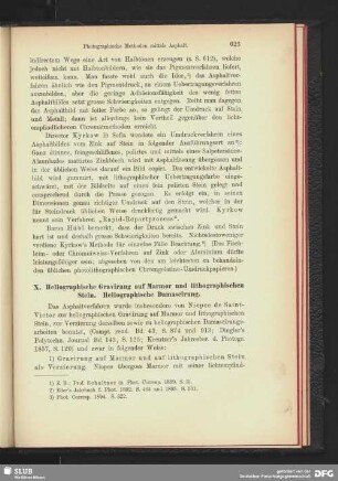 Heliographische Gravirung auf Marmor und lithographischen Stein. Heliographische Damascirung