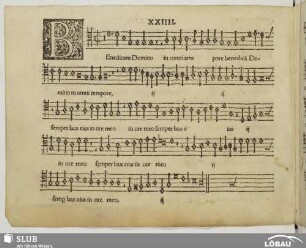 XXIIII. Benedicam Dominum in omni tempore