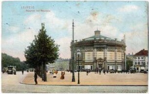Leipzig : Rossplatz mit Panorama