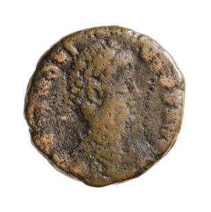 Münze, Aes 4, 395 - 401 n. Chr.?