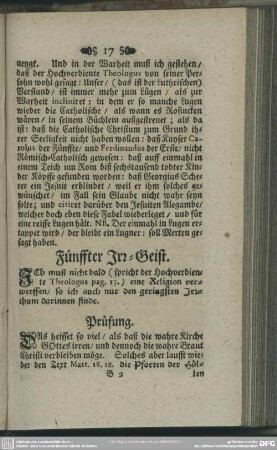 Fünffter Irr-Geist