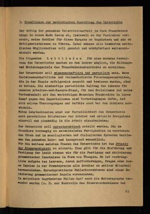 3. Grundlinien zur methodischen Gestaltung des Unterrichts