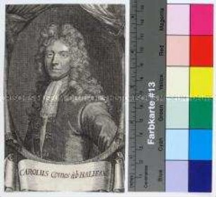 Porträt des englischen Politikers und Dichters Charles Montague, 1. Earl of Halifax