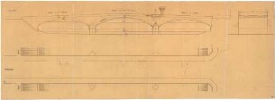 Fischer, Theodor; Jena; Camsdorfer Brücke - Lageplan, Schnitte