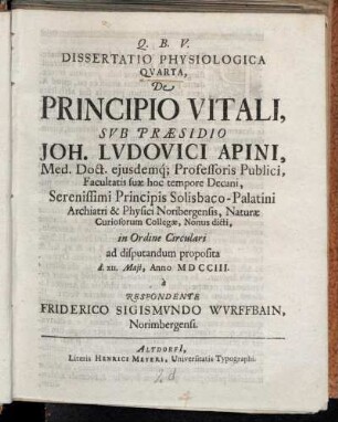 4: Paradoxa Physiologica Nov-Antiqva De Principio Vitali
