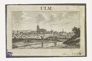 Ulm vom Südwesten. Um 1817
