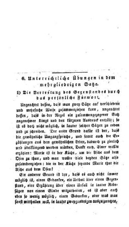 Unterrichtliche Übungen in dem mehrgliedrigen Satze