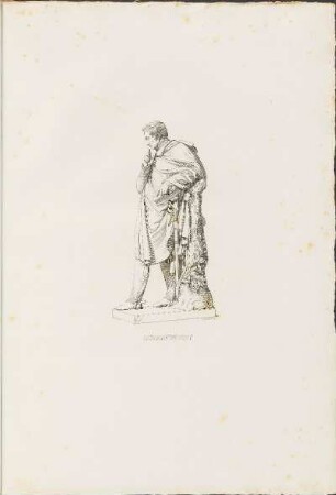 Abbildung: Standbild des Generals von Scharnhorst. Ansicht von der linken Seite