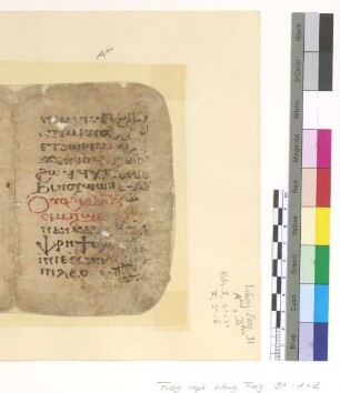 Hebr. V, 2-6 + Conclusion of Pauline Epistles (31Bv)