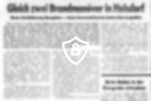 Gleich zwei Brandmanöver in Hoisdorf