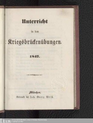 Unterricht in den Kriegsbrückenübungen