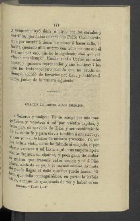 Oracion De Cortes A Los Soldados