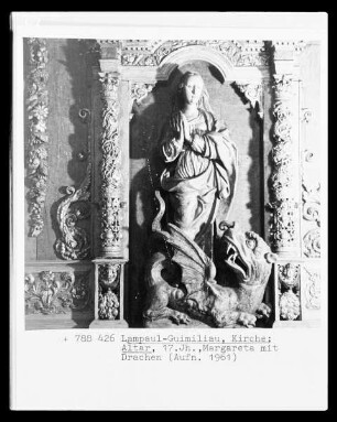 Passionsaltar, Heilige Margareta mit Drachen