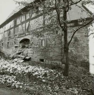 Dresden-Coschütz, Altcoschütz 21. Wohnstallhaus (bez. 1760) eines Bauernhofes