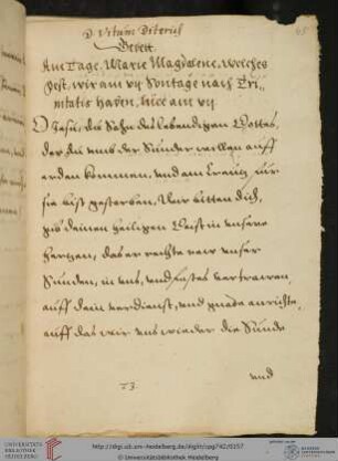 Gebete am Tag Marie Magdalene