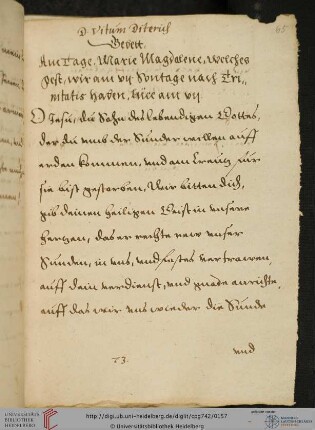 Gebete am Tag Marie Magdalene