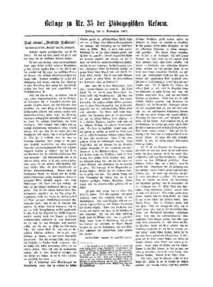 Noch einmal "Weibliche Rektoren" : Beilage zu No. 35 der Pädagogischen Reform