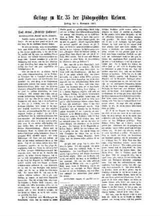 Noch einmal "Weibliche Rektoren" : Beilage zu No. 35 der Pädagogischen Reform