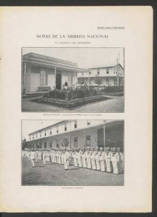 Notas de la Armada Nacional - [Fotografías] : La Escuela de Grumetes