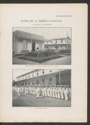 Notas de la Armada Nacional - [Fotografías] : La Escuela de Grumetes