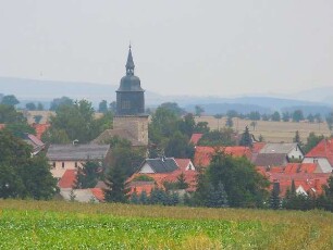 Das Dorf Obertopfstedt : Das Dorf Obertopfstedt, aufgenommen am 13. August 2011