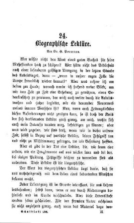 Biographische Lektüre