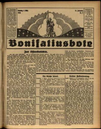 Ausgabe vom Sonntag, den 04. März 1934.