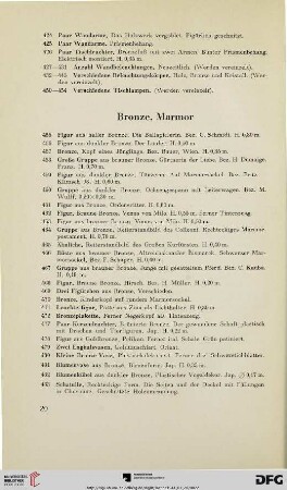 Bronze, Marmor (Nr. 455-518)
