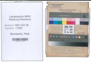 Entnazifizierung Peter Bennewirtz , geb. 16.03.1901 (Buchhalter)