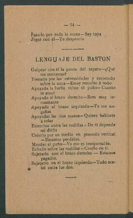 Lenguaje del bastón