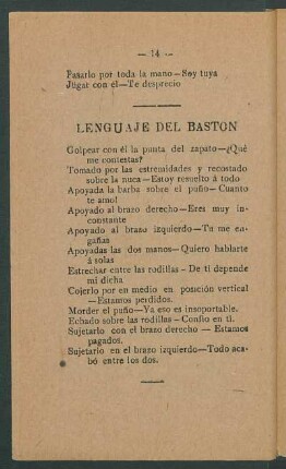 Lenguaje del bastón
