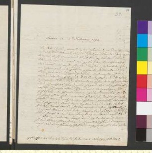 Brief von Gerning, Johann Isaak an Goethe, Johann Wolfgang von