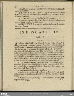 In Epist. Ad Titum