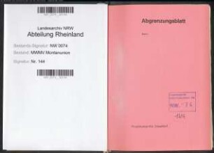 Angelegenheiten der Montanunion bei der Landesregierung
