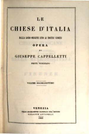 Le chiese d'Italia dalla loro origine sino ai nostri giorni, 17. (Chiese toscane suffraganee della metropolitana di Firenze)