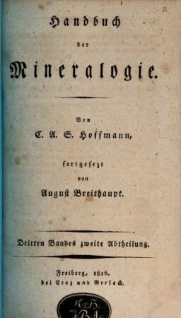 Handbuch der Mineralogie, 3,2