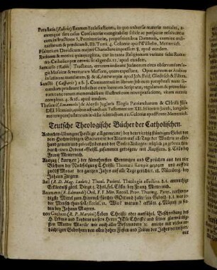 Teutsche Theologische Bücher der Catholischen.