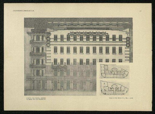 Tafel 37: Entwurf für ein Wohnhaus
